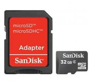 SanDisk 32GB Mobile MicroSDHC Class 4 Flash Memory Card with SD Adapter - (Retail Packaging), Black (SDSDQM-032G-B35) SanDisk 32GB Mobile MicroSDHC Class 4 Flash Memory Card with SD Adapter - (Retail Packaging), Black (SDSDQM-032G-B35)