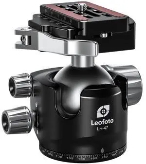 Leofoto LH-LR Ball Head, Lever Release, Bubber Level, Low Profile, 3/8" Srew Hole, Arca Compatible (LH-47LR) Leofoto LH-LR Ball Head, Lever Release, Bubber Level, Low Profile, 3/8" Srew Hole, Arca Compatible (LH-47LR)