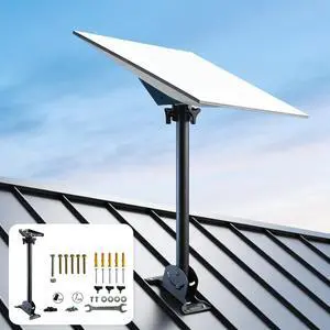 Starlink Gen 3 Mount Adapter Aluminum Alloy, 16.7 Inch Rotating Pole Kit, Heavy-Duty Steel Adjustable Base, Compatible with Starlink 4/4X/V3 Standard Roof Satellite Dish Starlink Gen 3 Mount Adapter Aluminum Alloy, 16.7 Inch Rotating Pole Kit, Heavy-Duty Steel Adjustable Base, Compatible with Starlink 4/4X/V3 Standard Roof Satellite Dish