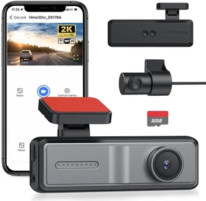 YGiTK Dash Cam Front and Rear,2K 1080P Dual Dash Camera for Cars,32GB SD Card,Wi-Fi & App Control,Night Vision,24 Hours Parking Monitor,G-Sensor Loop Recording,160Wide Angle Include Acc Power Cable YGiTK Dash Cam Front and Rear,2K 1080P Dual Dash Camera for Cars,32GB SD Card,Wi-Fi & App Control,Night Vision,24 Hours Parking Monitor,G-Sensor Loop Recording,160Wide Angle Include Acc Power Cable