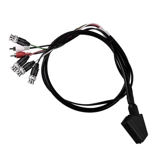 XTPTFABS Female RGB SCART to 4 BNC+Audio Cable,Adopt Dual Shielding Design XTPTFABS Female RGB SCART to 4 BNC+Audio Cable,Adopt Dual Shielding Design