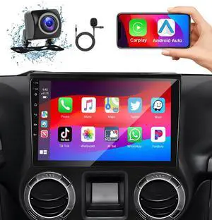 8Core 2G+64G Wireless Android Auto & Apple Carplay Car Stereo for Jeep Wrangler JK 2015 2016 2017,5GWiFi 10.1" IPS 1280*720 Touchscreen Car Radio with Bluetooth5.0,GPS,SWC,FM/RDS,EQ,DSP+Backup 8Core 2G+64G Wireless Android Auto & Apple Carplay Car Stereo for Jeep Wrangler JK 2015 2016 2017,5GWiFi 10.1" IPS 1280*720 Touchscreen Car Radio with Bluetooth5.0,GPS,SWC,FM/RDS,EQ,DSP+Backup