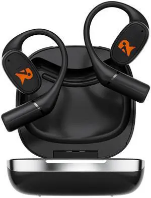 rooftree Open-Ear Earbuds,True Wireless Bluetooth Headphones with Microphone,Ultra-Lightweight Earphones, Comfort Hook Design, Clear Calls,IPX5 Water Resistant,Fast Charging,Black,V49 rooftree Open-Ear Earbuds,True Wireless Bluetooth Headphones with Microphone,Ultra-Lightweight Earphones, Comfort Hook Design, Clear Calls,IPX5 Water Resistant,Fast Charging,Black,V49