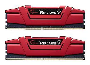 G.SKILL RipjawsV Series DDR4 RAM (XMP) 8GB (2x4GB) 2400MT/s CL15-15-15-35 1.20V Intel AMD Desktop Computer Memory U-DIMM - Red (F4-2400C15D-8GVR) G.SKILL RipjawsV Series DDR4 RAM (XMP) 8GB (2x4GB) 2400MT/s CL15-15-15-35 1.20V Intel AMD Desktop Computer Memory U-DIMM - Red (F4-2400C15D-8GVR)