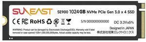 SUNEAST 1TB M.2 2280 PCIe 3.0 NVMe Gen3x4 SSD - Up to 3520MB/s Read, 2900MB/s Write, 3D NAND Flash Internal Solid State Drive for Laptop & Desktop SUNEAST 1TB M.2 2280 PCIe 3.0 NVMe Gen3x4 SSD - Up to 3520MB/s Read, 2900MB/s Write, 3D NAND Flash Internal Solid State Drive for Laptop & Desktop