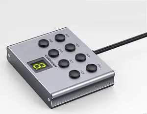 8 Port KVM Switch Wired Remote Extension Button, Desktop Controller for KVM801DP and KVM802DH, 1.5 M/Micro USB Port 8 Port KVM Switch Wired Remote Extension Button, Desktop Controller for KVM801DP and KVM802DH, 1.5 M/Micro USB Port
