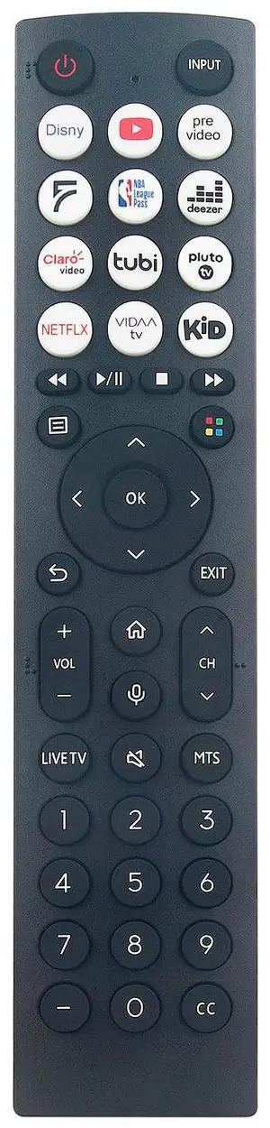 ERF2D36H Replaced Voice Remote Control Compatible with Hisense Command Smart Tv ERF2D36H Replaced Voice Remote Control Compatible with Hisense Command Smart Tv