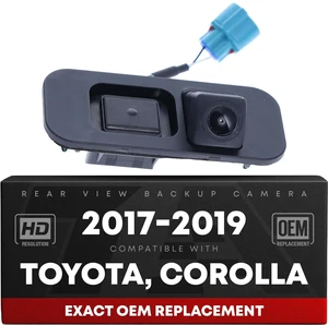 Rear View Backup Camera, Reverse Park Assist - Compatible with 2017-2019 Toyota Corolla - OEM 867A002030, TO1960157 Rear View Backup Camera, Reverse Park Assist - Compatible with 2017-2019 Toyota Corolla - OEM 867A002030, TO1960157