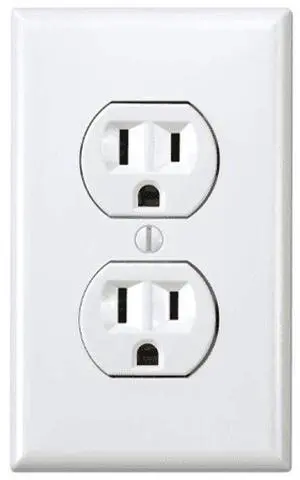 AES Spy Cameras - 60 Day Battery Powered WiFi Power Receptacle Electrical Oulet Hidden Spy Camera (White) AES Spy Cameras - 60 Day Battery Powered WiFi Power Receptacle Electrical Oulet Hidden Spy Camera (White)