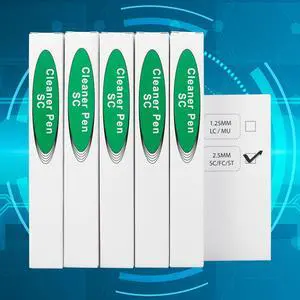 fyboptwu - 5 pcs Fiber Optic Cleaner Fiber Optic Tools Cleaing Pen for FC, SC & ST 2.5mm Connector, Fiber Cleaner Pen - 800+ Endface & Optical Connector Cleans fyboptwu - 5 pcs Fiber Optic Cleaner Fiber Optic Tools Cleaing Pen for FC, SC & ST 2.5mm Connector, Fiber Cleaner Pen - 800+ Endface & Optical Connector Cleans