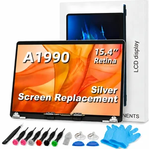 TRGSLKSS A1990 Screen Replacement A1990 LCD for 15 inches MacBook 2018 2019 Year 2560x1600 Replacement LCD Full Assembly for EMC 3215 3359 Silver TRGSLKSS A1990 Screen Replacement A1990 LCD for 15 inches MacBook 2018 2019 Year 2560x1600 Replacement LCD Full Assembly for EMC 3215 3359 Silver