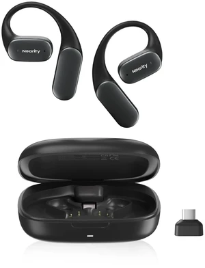 NEARITY MemPod Fit 2 Open Ear Headphones with Dongle, Wireless Earbuds, Bluetooth 5.3, Up to 45H Playtime with Charging Case, Deep Bass, Ultra Comfort, Dual Connection, Air Conduction, for Phon NEARITY MemPod Fit 2 Open Ear Headphones with Dongle, Wireless Earbuds, Bluetooth 5.3, Up to 45H Playtime with Charging Case, Deep Bass, Ultra Comfort, Dual Connection, Air Conduction, for Phon