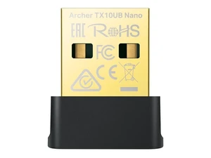 TP-Link Archer TX10UB Nano, AX900 Mbps, Dual Band, Wi-Fi 6 & Bluetooth 5.3 2-in-1 USB Adapter TP-Link Archer TX10UB Nano, AX900 Mbps, Dual Band, Wi-Fi 6 & Bluetooth 5.3 2-in-1 USB Adapter
