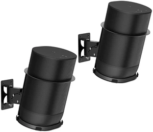 Yibracki 2 Pack Adjustable Speaker Wall Mount for Sonos Move and Sonos Move 2, Wall Mounted Bracket, Adjustable Tilt and Swivel, Space Saving Speaker Holder, Black Yibracki 2 Pack Adjustable Speaker Wall Mount for Sonos Move and Sonos Move 2, Wall Mounted Bracket, Adjustable Tilt and Swivel, Space Saving Speaker Holder, Black