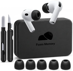 Tecolu Memory Foam Replacement Ear Tips for AirPods Pro 3 (S-White) Tecolu Memory Foam Replacement Ear Tips for AirPods Pro 3 (S-White)