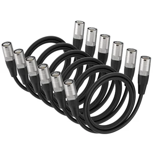 NUOSIYA Ethercon Cable, Shielded Cat 5e Ethernet Cable Compatible with EtherCON RJ45 Connectors in Silvery for Professional Audio, Video and Networking Applications (6, 3.3FT) NUOSIYA Ethercon Cable, Shielded Cat 5e Ethernet Cable Compatible with EtherCON RJ45 Connectors in Silvery for Professional Audio, Video and Networking Applications (6, 3.3FT)