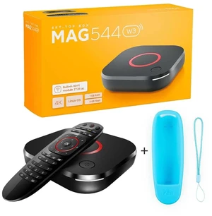 MAG544W3 Linux TV Set-Top Box 4K HDR Streaming Media Player, 4K and HEVC Support,Dolby Digital Plus, Built-in Wi-Fi 5G, 1GB DDR4 RAM, 4GB Flash Memory Bonus Silicone Case MAG544W3 Linux TV Set-Top Box 4K HDR Streaming Media Player, 4K and HEVC Support,Dolby Digital Plus, Built-in Wi-Fi 5G, 1GB DDR4 RAM, 4GB Flash Memory Bonus Silicone Case