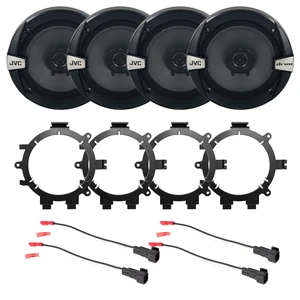 4X JVC CS-DR162 6.5" 300 Watt Max 2-Way Coaxial Car Speakers w/Speaker Mounting Brackets + Harness (1996-2009 GM Full Size SUV Vehicles) 4X JVC CS-DR162 6.5" 300 Watt Max 2-Way Coaxial Car Speakers w/Speaker Mounting Brackets + Harness (1996-2009 GM Full Size SUV Vehicles)
