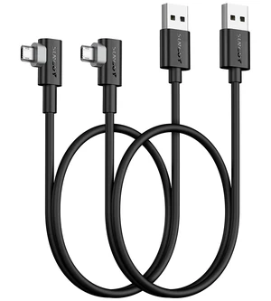 10 Pack Right Angle Micro USB Cable 1.5FT, 18W Reversible USB Micro Cable 10 Pack Right Angle Micro USB Cable 1.5FT, 18W Reversible USB Micro Cable