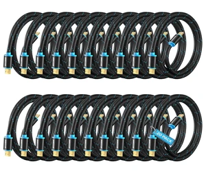 Maximm HDMI Cable 4K 12 Ft, 20-Pack, Braided, 18 Gbps, Gold-Plated Maximm HDMI Cable 4K 12 Ft, 20-Pack, Braided, 18 Gbps, Gold-Plated