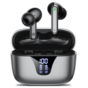 Wireless Earbuds, 50H Playtime Bluetooth Headphones, LED Display Case Wireless Earbuds, 50H Playtime Bluetooth Headphones, LED Display Case