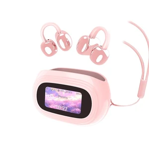 LavChic A82 Clip-On Open Ear Earbuds, Wireless Bluetooth Headphones, Pink LavChic A82 Clip-On Open Ear Earbuds, Wireless Bluetooth Headphones, Pink