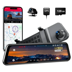 LD4K Max Mirror Dash Cam with 4K Front and 2.5K Rear Camera, STARVIS 2 Sensor, with ADAS BSD LCA Smart Mode, GPS, G-Sensor, Loop Recording, Parking Monitor, Voice Control, 5.8GHz WiFi,128GB Card LD4K Max Mirror Dash Cam with 4K Front and 2.5K Rear Camera, STARVIS 2 Sensor, with ADAS BSD LCA Smart Mode, GPS, G-Sensor, Loop Recording, Parking Monitor, Voice Control, 5.8GHz WiFi,128GB Card