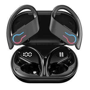QYNIQIAN Bluetooth Headphones Wireless Earbuds 20Hrs Playback in Ear Buds Power Display with ENC Noise Canceling Mic, Last Long,Over-Ear Stereo Bass Earphones with Earhooks for Sports/Workout/R QYNIQIAN Bluetooth Headphones Wireless Earbuds 20Hrs Playback in Ear Buds Power Display with ENC Noise Canceling Mic, Last Long,Over-Ear Stereo Bass Earphones with Earhooks for Sports/Workout/R