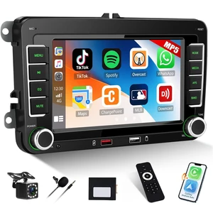 Car Stereo for Volkswagen VW Beetle 2012-2015 with Wireless Apple CarPlay Android Auto, 7" HD Touchscreen Car Radio with Bluetooth, Backup Camera, FM AM RDS, Mirror Link, EQ/USB, Remote Control Car Stereo for Volkswagen VW Beetle 2012-2015 with Wireless Apple CarPlay Android Auto, 7" HD Touchscreen Car Radio with Bluetooth, Backup Camera, FM AM RDS, Mirror Link, EQ/USB, Remote Control