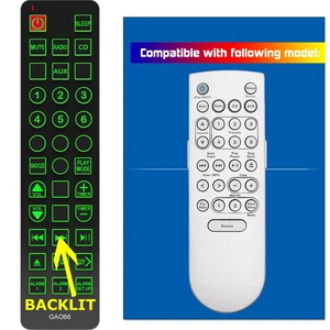 Replacement Remote Control for Bose Wave Music System III Premium,with Green Backlit and Oversized Buttons Replacement Remote Control for Bose Wave Music System III Premium,with Green Backlit and Oversized Buttons