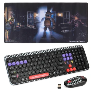 Five Nights at Freddy's Wireless Keyboard and Mouse Combo, 15"x31" Desk Five Nights at Freddy's Wireless Keyboard and Mouse Combo, 15"x31" Desk