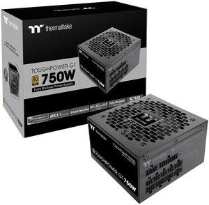 Thermaltake Toughpower GT 750W ATX 3.1 Standard Power Supply; 80 Plus Gold Efficiency; Smart Zero Fan; Native 300W PCIe 5.1 Connector; PS-TPT-0750FNFAGU-3; 5 Year Warranty Thermaltake Toughpower GT 750W ATX 3.1 Standard Power Supply; 80 Plus Gold Efficiency; Smart Zero Fan; Native 300W PCIe 5.1 Connector; PS-TPT-0750FNFAGU-3; 5 Year Warranty