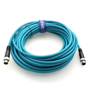 Eonvic Flexible Gigabit Ethernet Cable M12 D Code 4 Pin to 4 Pin Male Cat5e Shielded Networking Cable for Industrial Camera (15M) Eonvic Flexible Gigabit Ethernet Cable M12 D Code 4 Pin to 4 Pin Male Cat5e Shielded Networking Cable for Industrial Camera (15M)