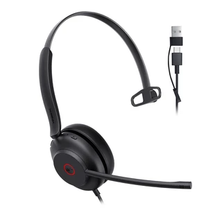Yealink UH35 2nd Gen Wired Headset, USB-C/A,AI Noise Canceling Mic,HD Audio Yealink UH35 2nd Gen Wired Headset, USB-C/A,AI Noise Canceling Mic,HD Audio