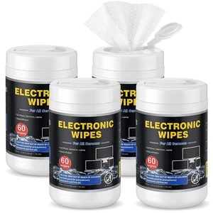 Threlaco 4 Pack 240 Count Electronic Screen Cleaning Wipes Threlaco 4 Pack 240 Count Electronic Screen Cleaning Wipes