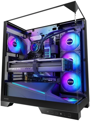 Okinos Aqua 93, ATX PC Case, Tempered Glass Top & Front & Side Panel, 2 120mm ARGB PWM Fan Pre-Installed, Support 360mm Radiator, Back-Connect Motherboard Compatible, Type C Port, Gaming PC Case ATX Okinos Aqua 93, ATX PC Case, Tempered Glass Top & Front & Side Panel, 2 120mm ARGB PWM Fan Pre-Installed, Support 360mm Radiator, Back-Connect Motherboard Compatible, Type C Port, Gaming PC Case ATX