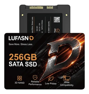 Lufasnd Internal 256GB SATA SSD, 2.5 Inch SSD SATA III 6Gb/s, Solid State Drive, Up to 520MB/s Read Speed, 3D NAND Flash, Compatible with Laptop & Desktop PC Lufasnd Internal 256GB SATA SSD, 2.5 Inch SSD SATA III 6Gb/s, Solid State Drive, Up to 520MB/s Read Speed, 3D NAND Flash, Compatible with Laptop & Desktop PC