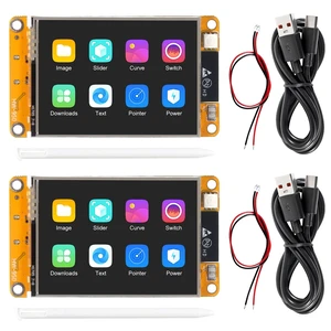 AOICRIE 2pcs 2.4" inch ESP32 Display ESP32 Development Board ESP32-2432S028R WiFi Bluetooth Resistive Touch Screen ILI9341 Driver 240X320 Smart Display TFT LCD Module AOICRIE 2pcs 2.4" inch ESP32 Display ESP32 Development Board ESP32-2432S028R WiFi Bluetooth Resistive Touch Screen ILI9341 Driver 240X320 Smart Display TFT LCD Module