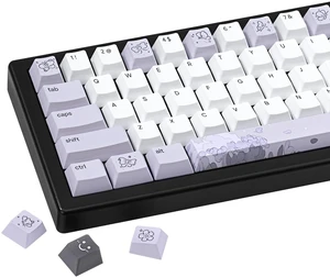 TICKTYYPE PBT Custom Keycaps, Purple Lilac Theme Keyboard Keycaps TICKTYYPE PBT Custom Keycaps, Purple Lilac Theme Keyboard Keycaps