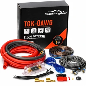 0 Gauge Amp Wiring Kit, 0 AWG Subwoofer Amplifier Wiring Kit for Car Audio 0 Gauge Amp Wiring Kit, 0 AWG Subwoofer Amplifier Wiring Kit for Car Audio