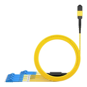 AMPCOM MPO to LC Breakout Cable 9/125m Singlemode OS1/OS2(24 Fiber,MPO to LC, Type B, LSZH/Riser, UPC, Yellow) 2m (6ft) AMPCOM MPO to LC Breakout Cable 9/125m Singlemode OS1/OS2(24 Fiber,MPO to LC, Type B, LSZH/Riser, UPC, Yellow) 2m (6ft)