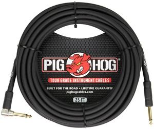 Pig Hog PH25R Right Angle Instrument Cable, 25 Feet Pig Hog PH25R Right Angle Instrument Cable, 25 Feet
