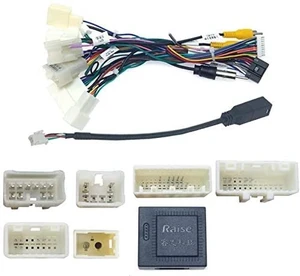 16PIN Car Radio Stereo Power Wiring Cable Harness Wire for Toyota Camry RAV4 Corolla Tacoma Hilux Highlander 2013~18 Yaris Support OEM Camera USB Non JBL 16PIN Car Radio Stereo Power Wiring Cable Harness Wire for Toyota Camry RAV4 Corolla Tacoma Hilux Highlander 2013~18 Yaris Support OEM Camera USB Non JBL
