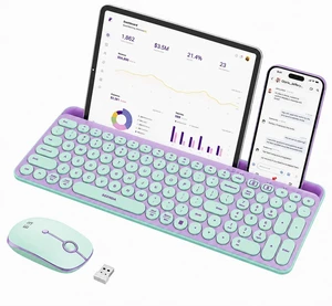 seenda CTU-301 Bluetooth Keyboard and Mouse Combo for iPad,Green&Purple seenda CTU-301 Bluetooth Keyboard and Mouse Combo for iPad,Green&Purple