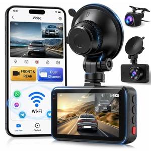 Volxcereo 4K Dash Cam, 3" Screen Car Camera with Built-in WiFi, G-Sensor Volxcereo 4K Dash Cam, 3" Screen Car Camera with Built-in WiFi, G-Sensor