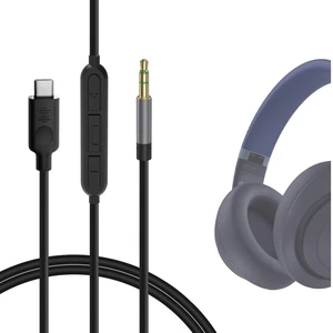 GEEKRIA USB-C to 3.5mm Audio Cable with Mic Compatible with Beats Studio Pro, Solo 4, Replacement Aux Audio Cord with Inline Microphone and Volume Control (4ft / 1.2m) GEEKRIA USB-C to 3.5mm Audio Cable with Mic Compatible with Beats Studio Pro, Solo 4, Replacement Aux Audio Cord with Inline Microphone and Volume Control (4ft / 1.2m)
