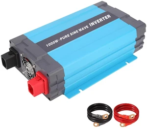 24V Pure Sine Wave Power Inverter 1000W DC 24V to AC 120V with 2*AC Outlets, 5V/1A USB Port for RV Car Emergency etc. 24V Pure Sine Wave Power Inverter 1000W DC 24V to AC 120V with 2*AC Outlets, 5V/1A USB Port for RV Car Emergency etc.
