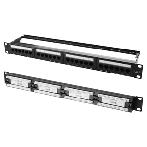 PNGKNYOCN 10Gbps Cat6 Patch Panel, 24-Port RJ45 Patch Panel for 19" Rackmount or Wall Mount Compatible Cat6, Cat5e, Cat5 PNGKNYOCN 10Gbps Cat6 Patch Panel, 24-Port RJ45 Patch Panel for 19" Rackmount or Wall Mount Compatible Cat6, Cat5e, Cat5