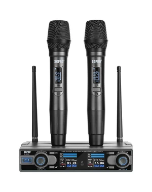 SGPRO D-332HH Dual Handheld UHF Wireless Microphone System SGPRO D-332HH Dual Handheld UHF Wireless Microphone System