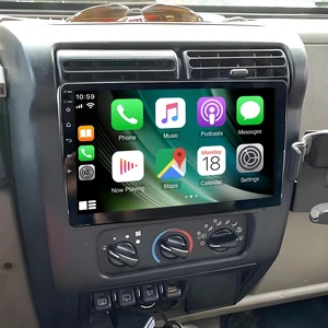 PHEZEN 9 inch Touchscreen Car Stereo Fit for Jeep Wrangler TJ 1997-2006, Android 13 Double Din Car Radio with Carplay & Android Auto in-Dash Navigation BT Mirror Link WiFi Backup Camera 2+32G PHEZEN 9 inch Touchscreen Car Stereo Fit for Jeep Wrangler TJ 1997-2006, Android 13 Double Din Car Radio with Carplay & Android Auto in-Dash Navigation BT Mirror Link WiFi Backup Camera 2+32G